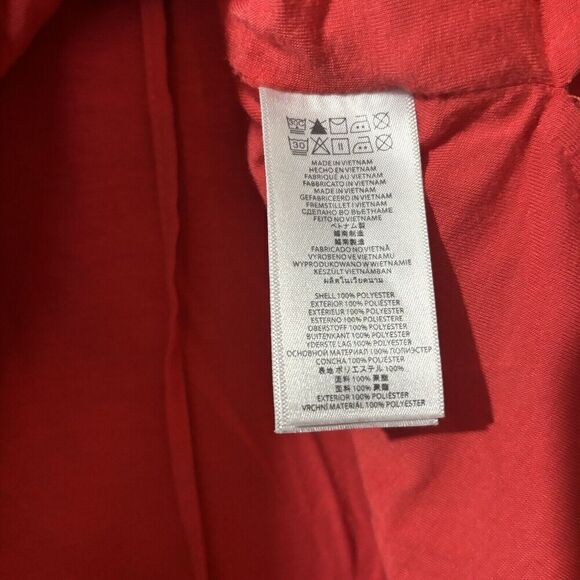 Michael Michael Kors Top Womens 10 Coral Zipper Detail Flowy Blouse - Picture 8 of 9